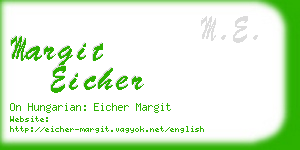 margit eicher business card